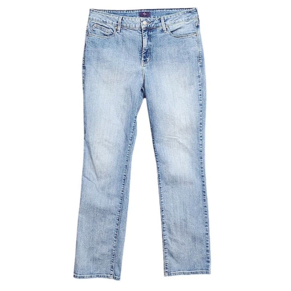 NYDJ Women's Straight Leg Jeans - Light Blue